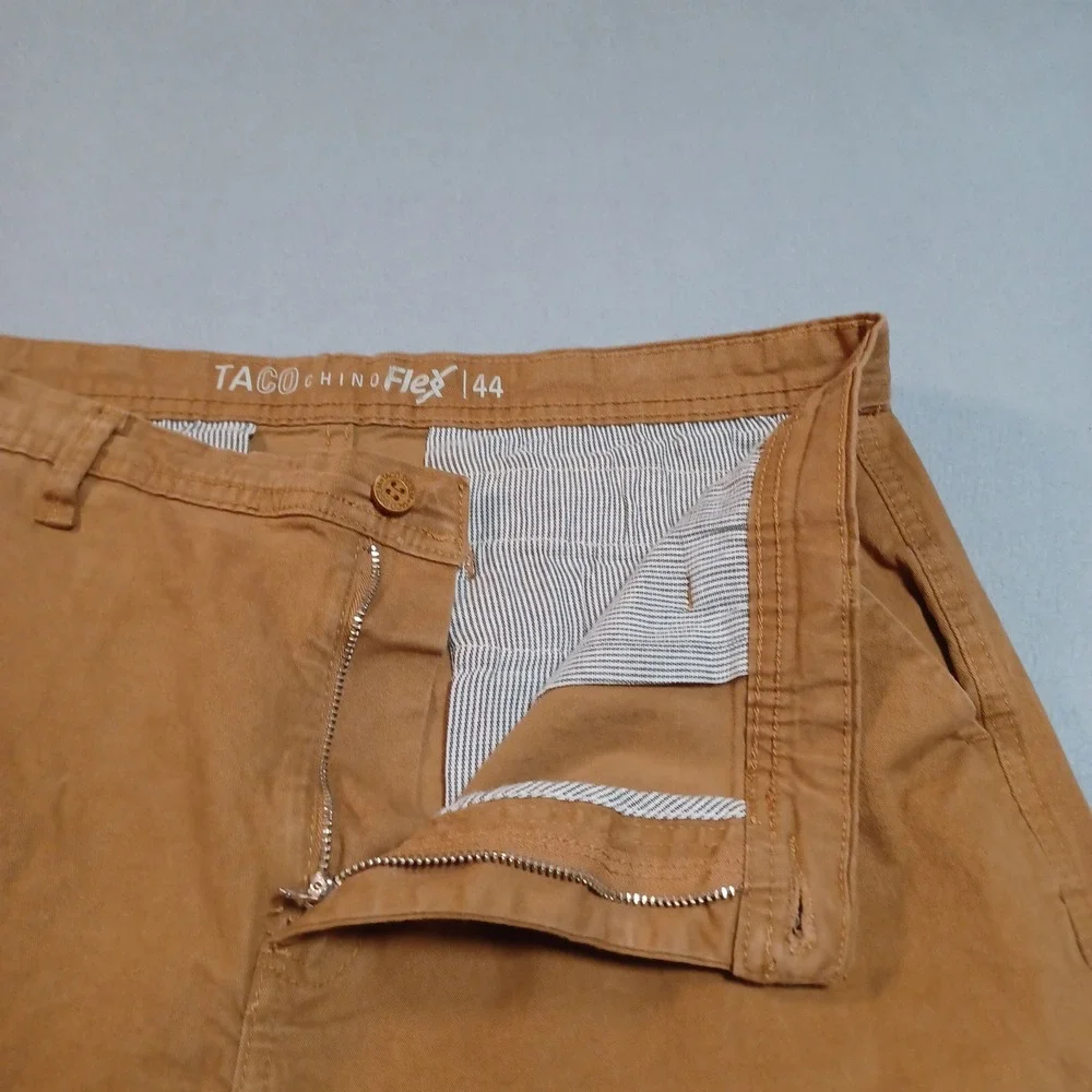 Taco Chino Flex Pants Mens 44 Brown Chino Flex Stretch Casual Trousers